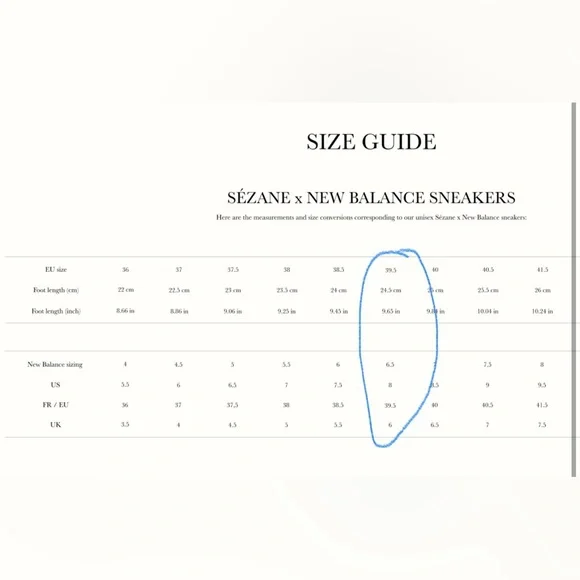 Sezane X New Balance 471 Sneaker - Picture 3 of 3